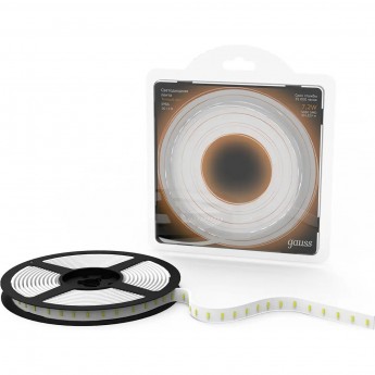 Лента GAUSS LED 5050/30-SMD 7.2W 12V DC теплый белый IP66 (блистер 5м) Лента GAUSS LED 5050/30-SMD 7.2W 12V DC теплый белый IP66 (блистер 5м)