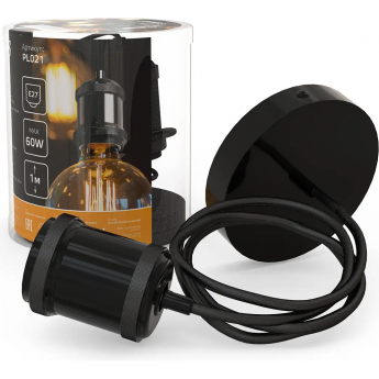 Светильник подвесной GAUSS DECOR PL021 черный E27, 1 м Светильник подвесной GAUSS DECOR PL021 черный E27, 1 м